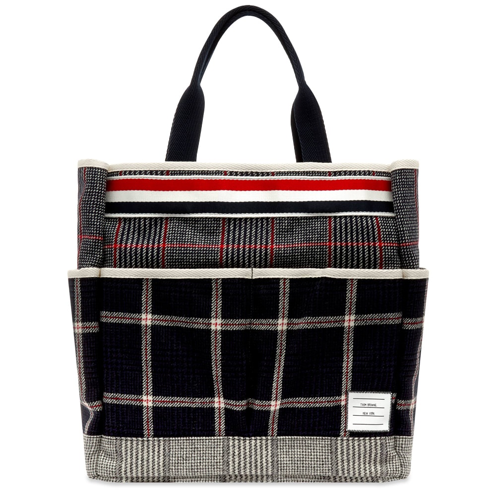 Thom Browne Hunting Tweed Mix Tote - 1