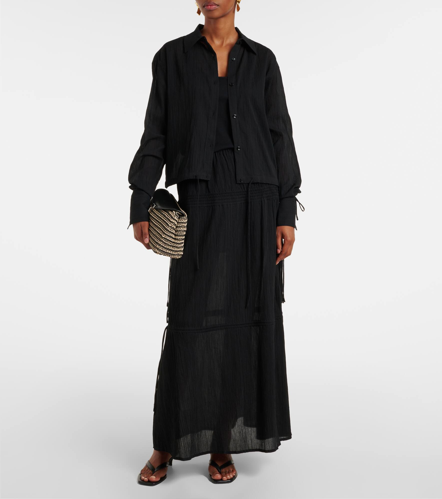 Cotton maxi skirt - 2