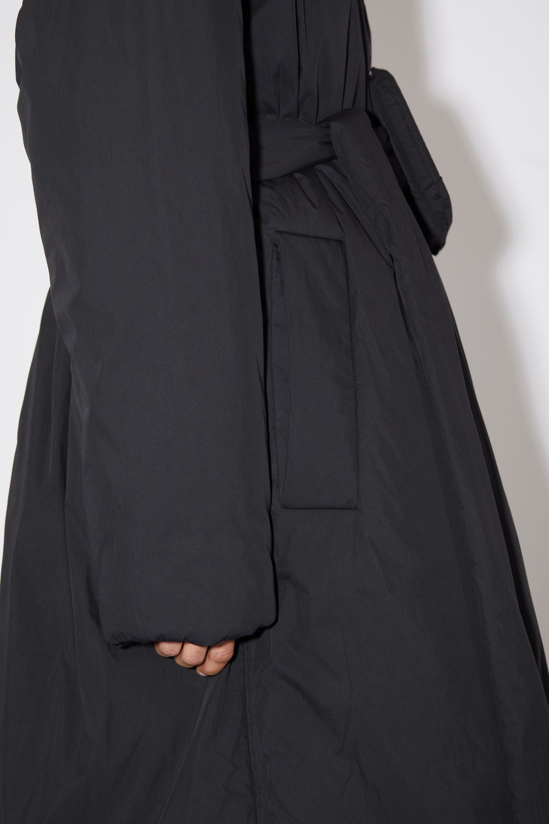 Belted padded coat - Black 7