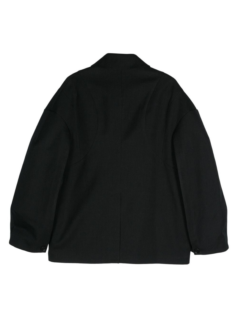 Simone Rocha twill-weave coat outlook