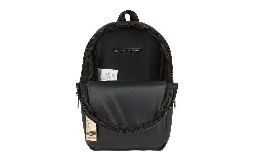 Air Jordan Logo Backpack 'Black Gold' DH0410-010 - 4