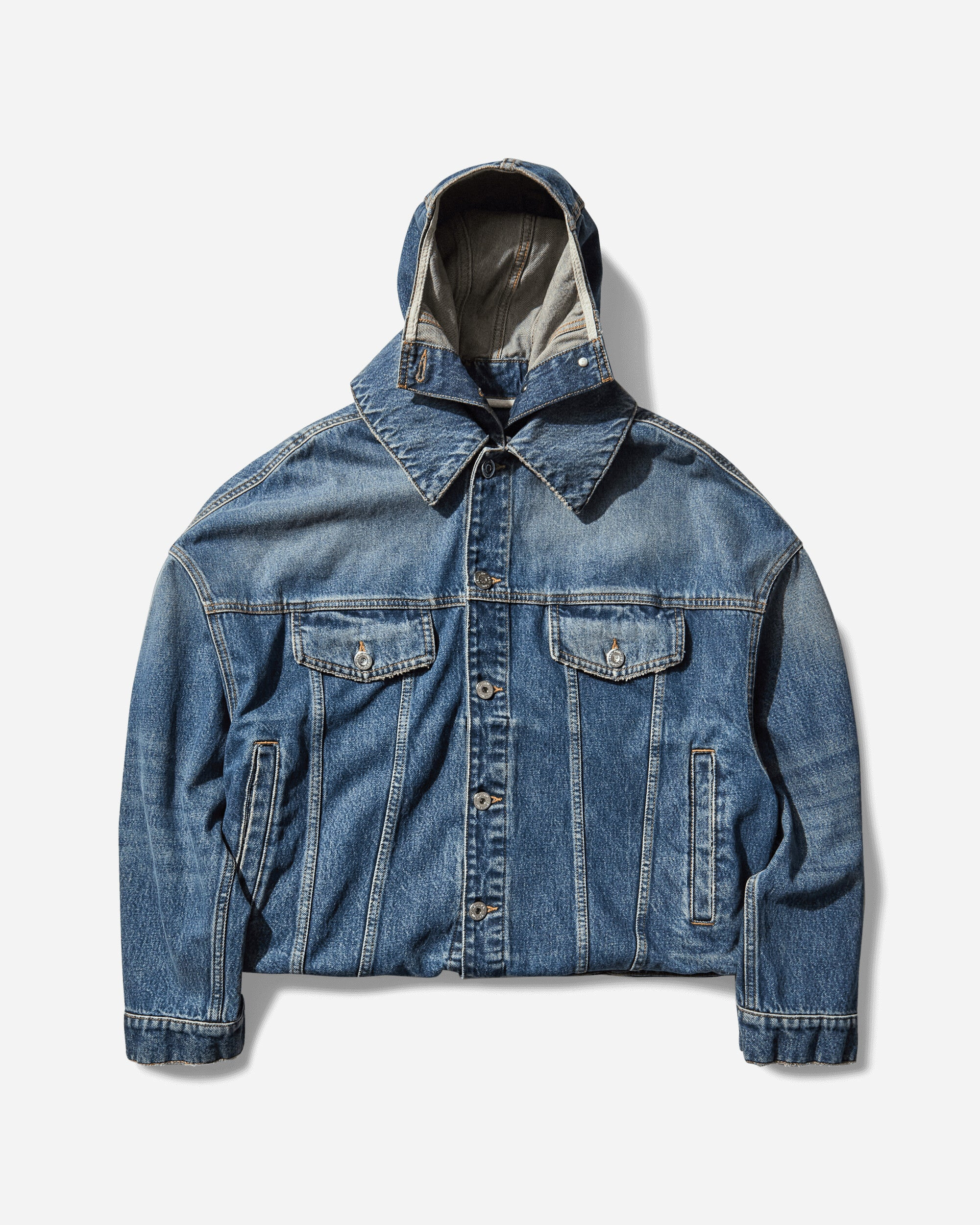 Women's Double Denim Jacket Blue - 1