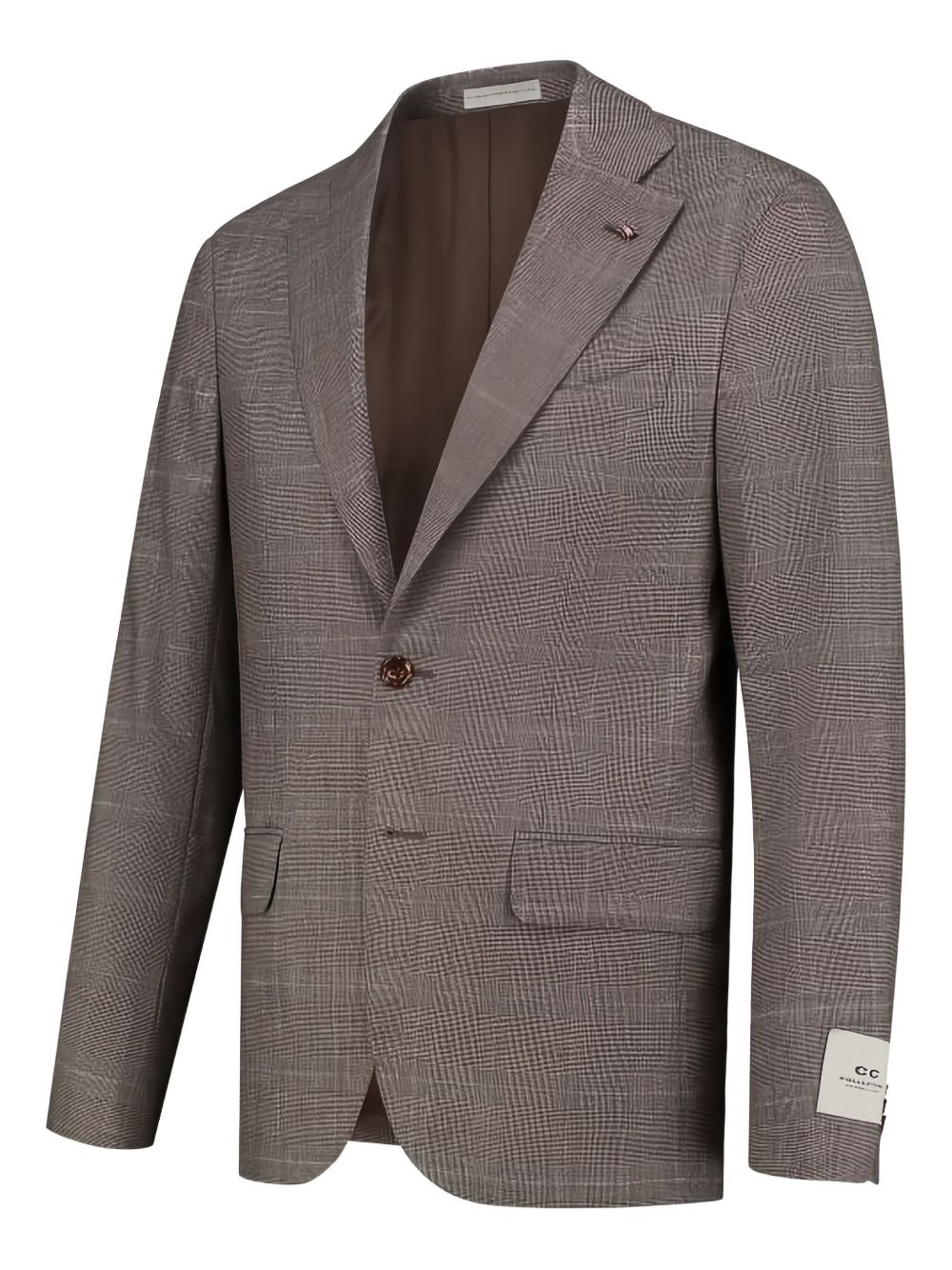 checked pattern blazer - 2