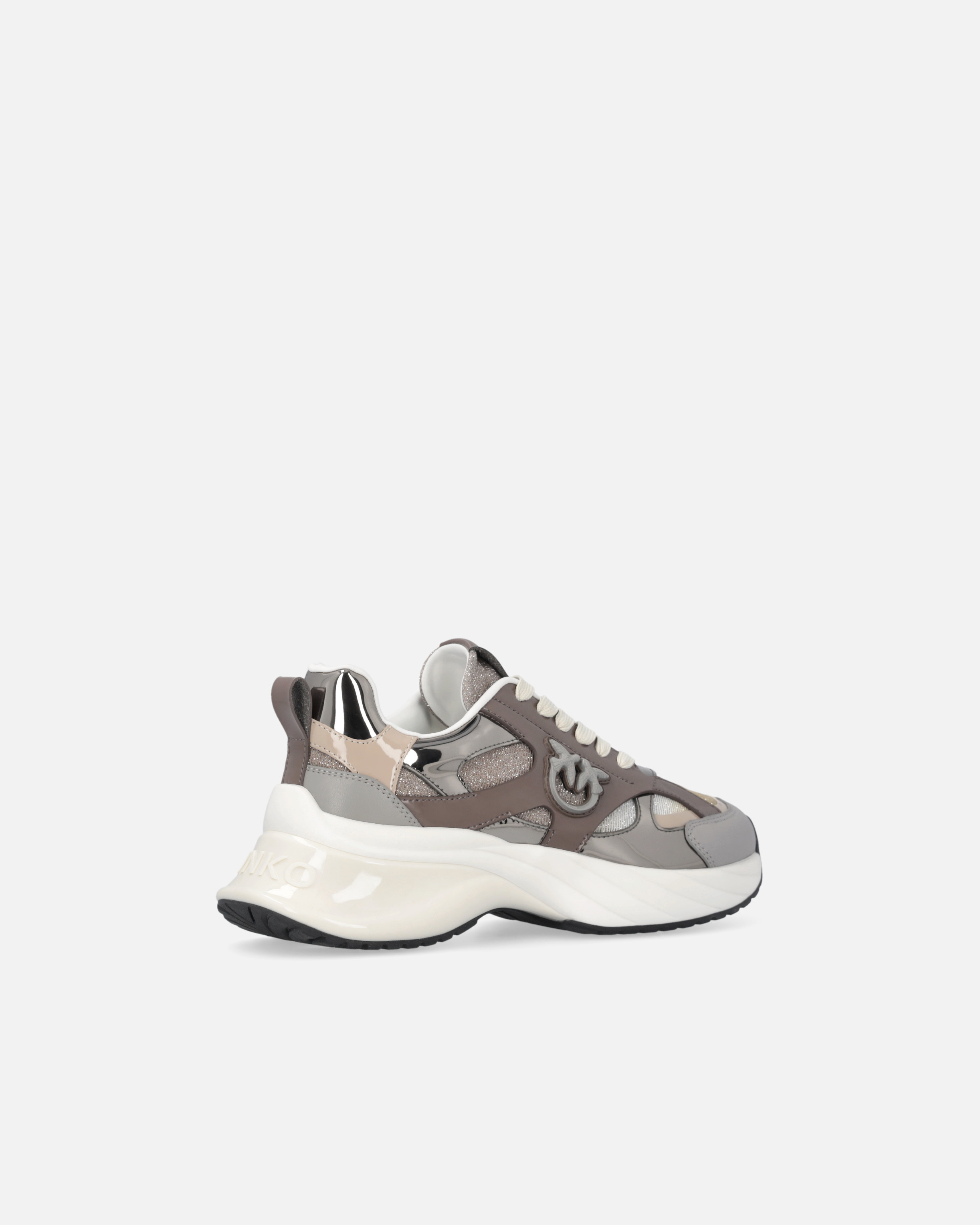 GLITTERY SNEAKERS WITH LOVE BIRDS LOGO - 3