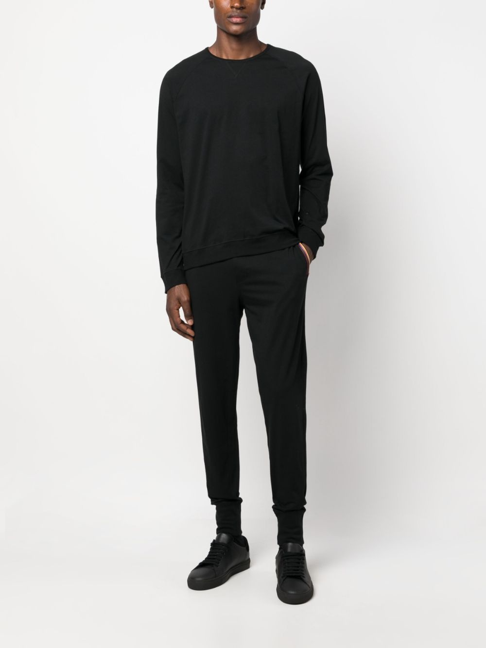 signature stripe-trim cotton track pants - 2