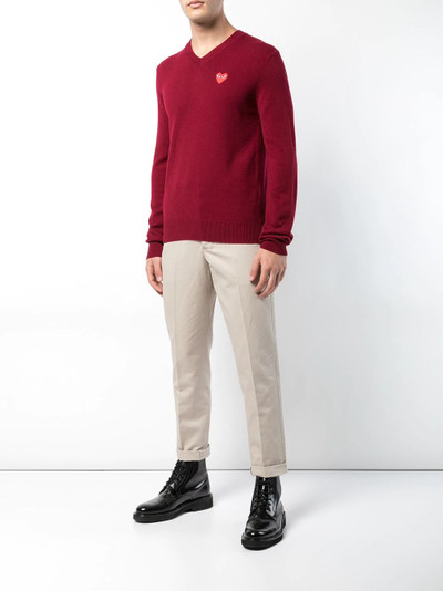 Comme des Garçons PLAY V-neck sweater outlook