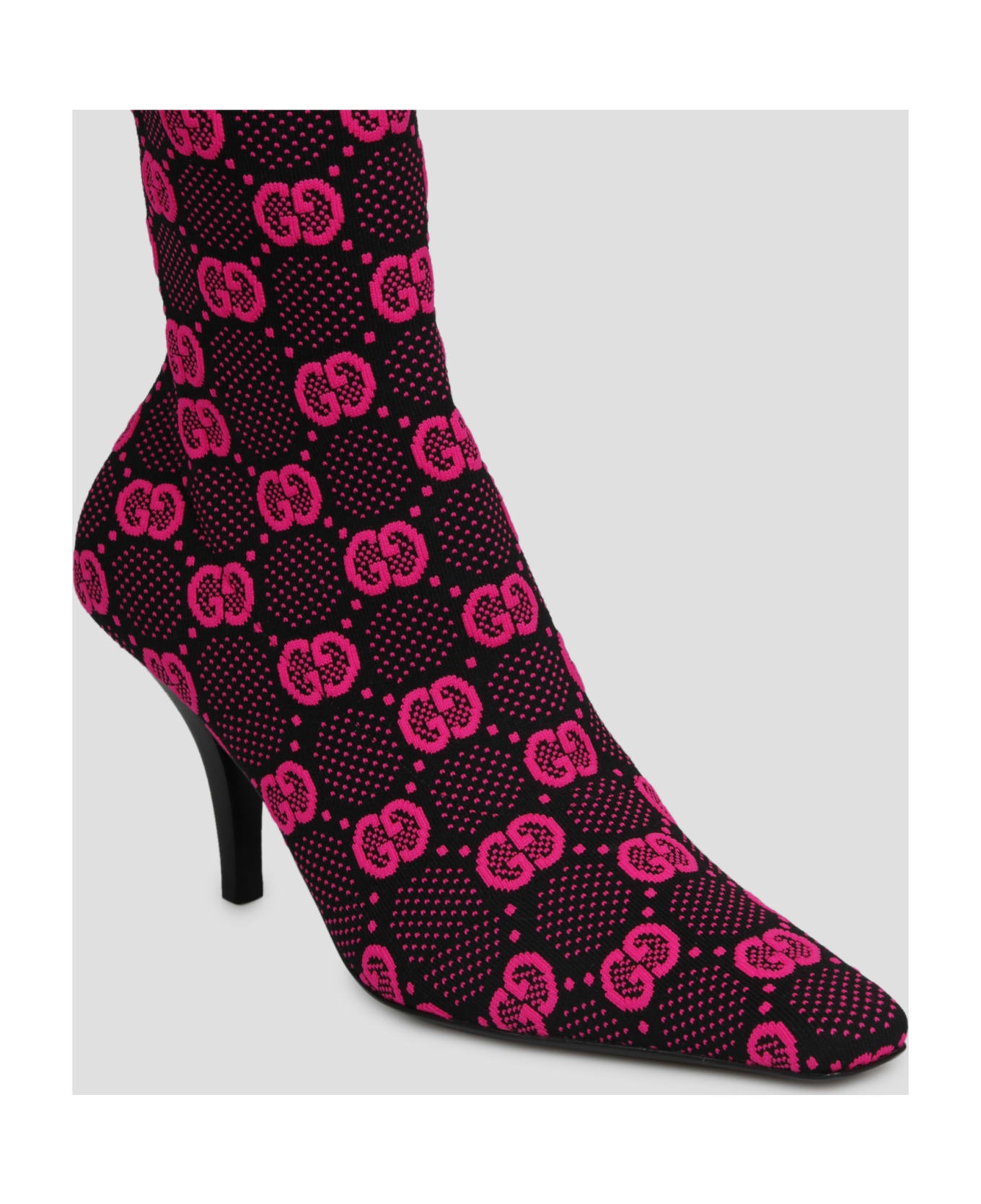 'gg' Knitted Ankle Boots - 3