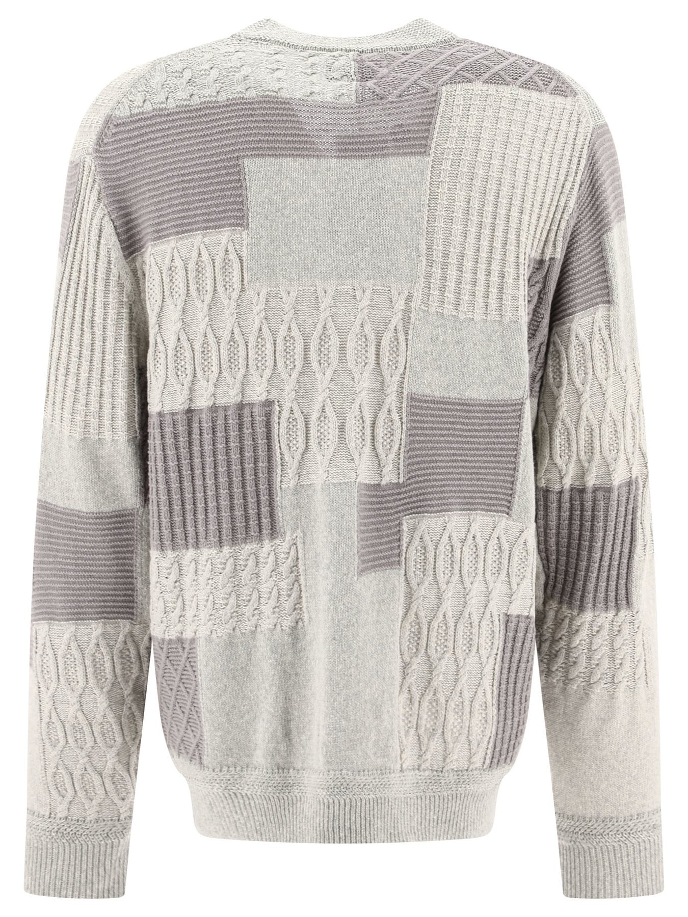 Patchwork Knitwear Grey - 2