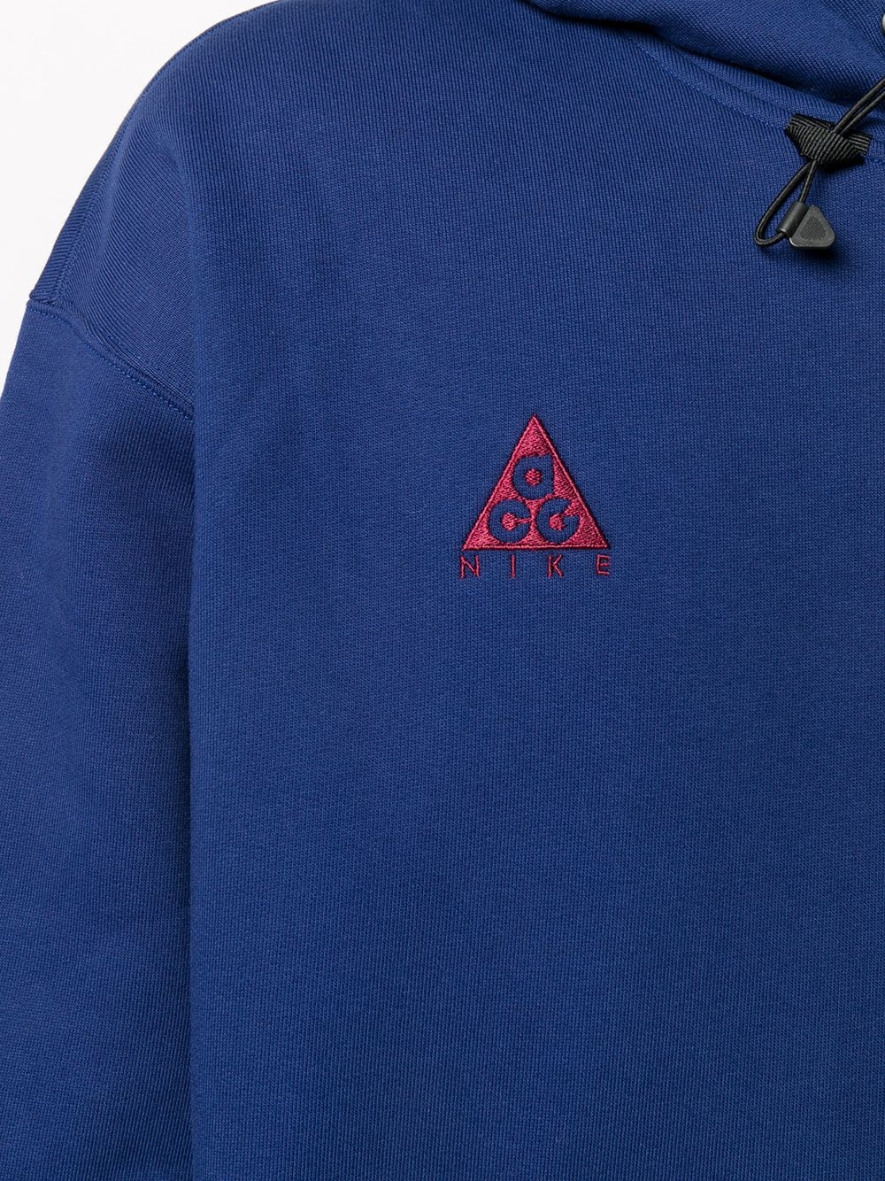 logo-embroidered hooded sweatshirt  - 5