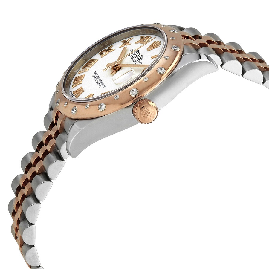 Rolex Datejust 31 White Dial Ladies Steel and 18kt Everose Gold Jubilee Watch 278341WRJ - 2
