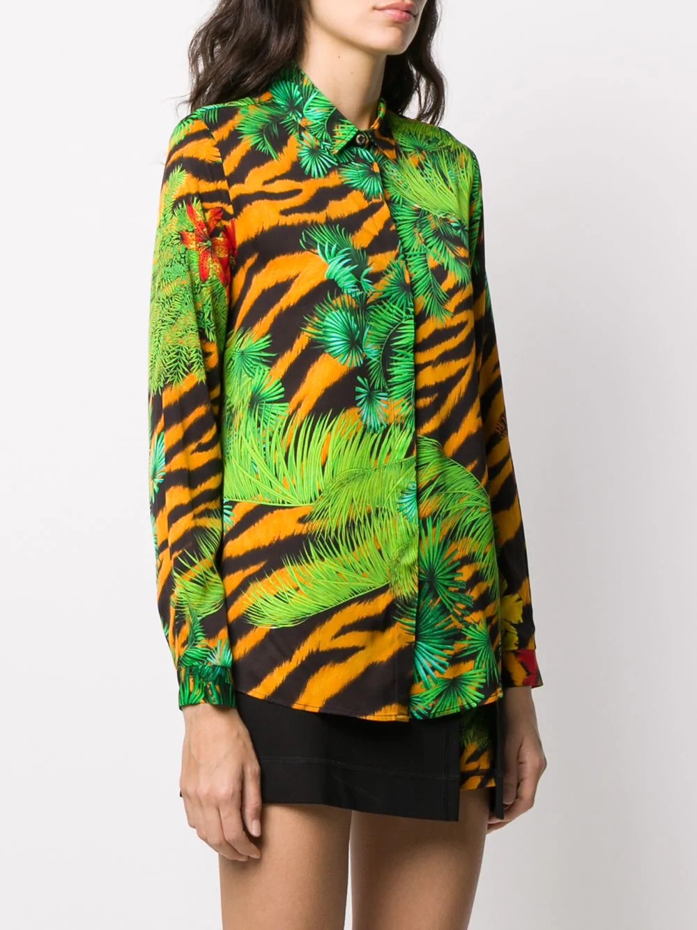 jungle print long sleeve shirt - 3