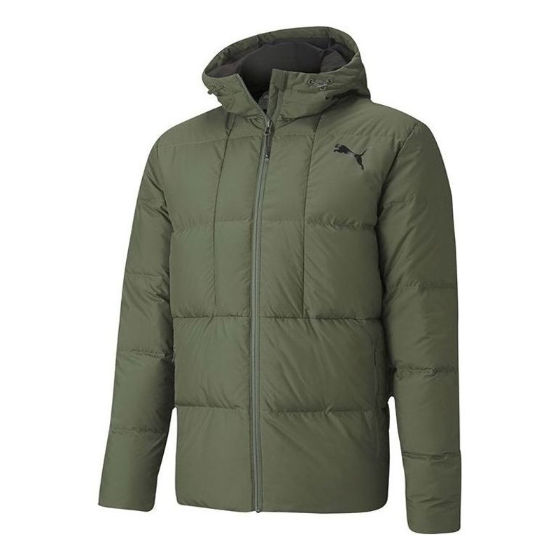 PUMA Essentials Down Jacket 'Green Black' 585534-64 - 1