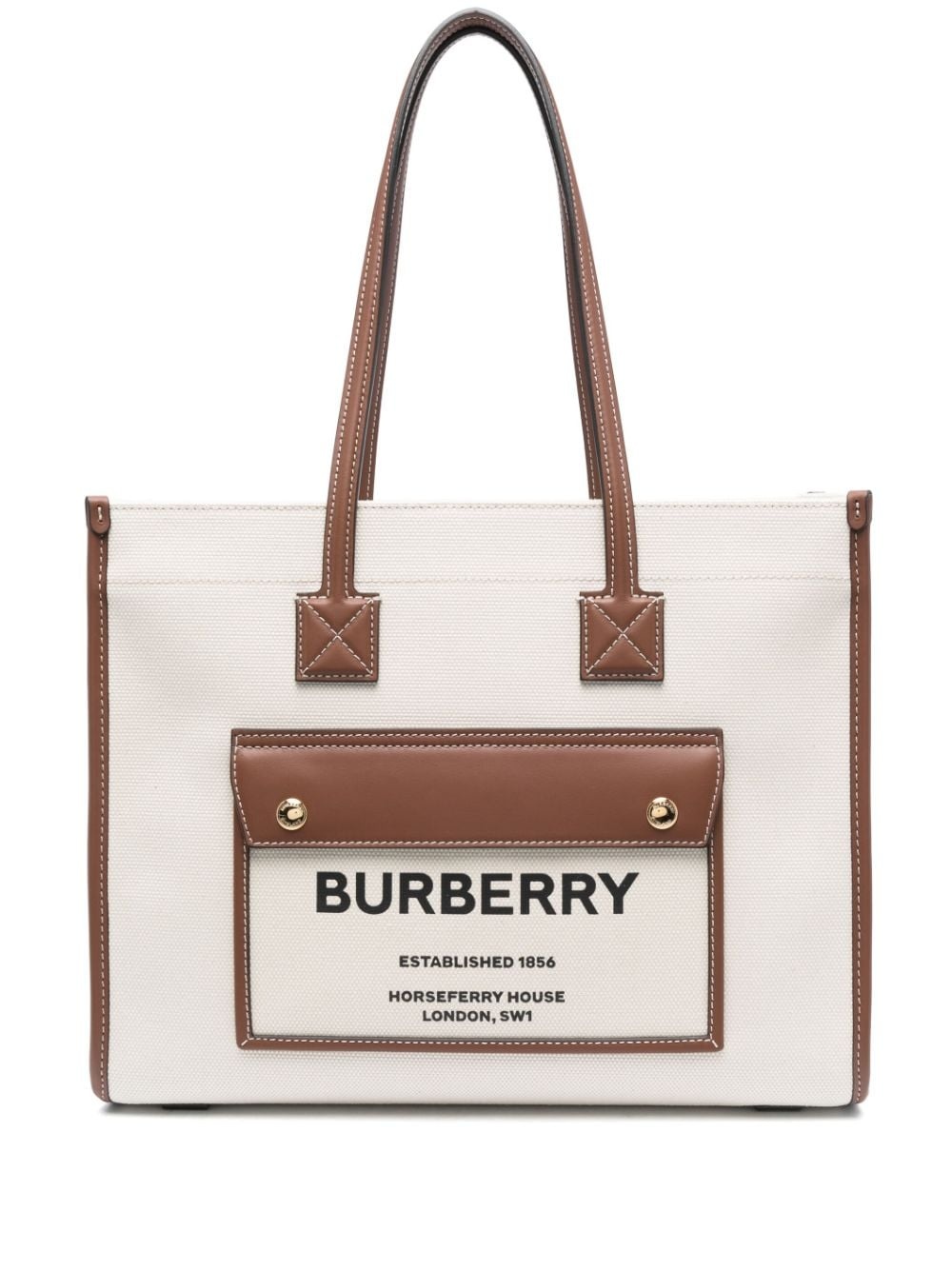 Burberry Small canvas tote bag | tessabit | REVERSIBLE