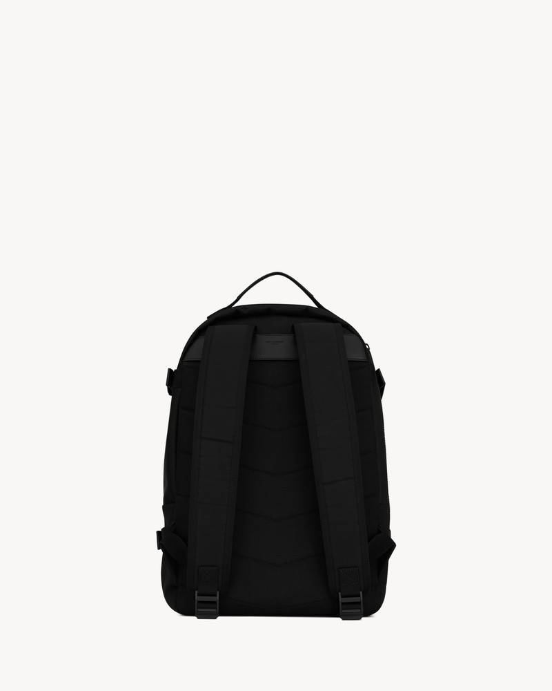 SAINT LAURENT CITY TREKKING BACKPACK IN ECONYL®, SMOOTH LEATHER AND NYLON outlook