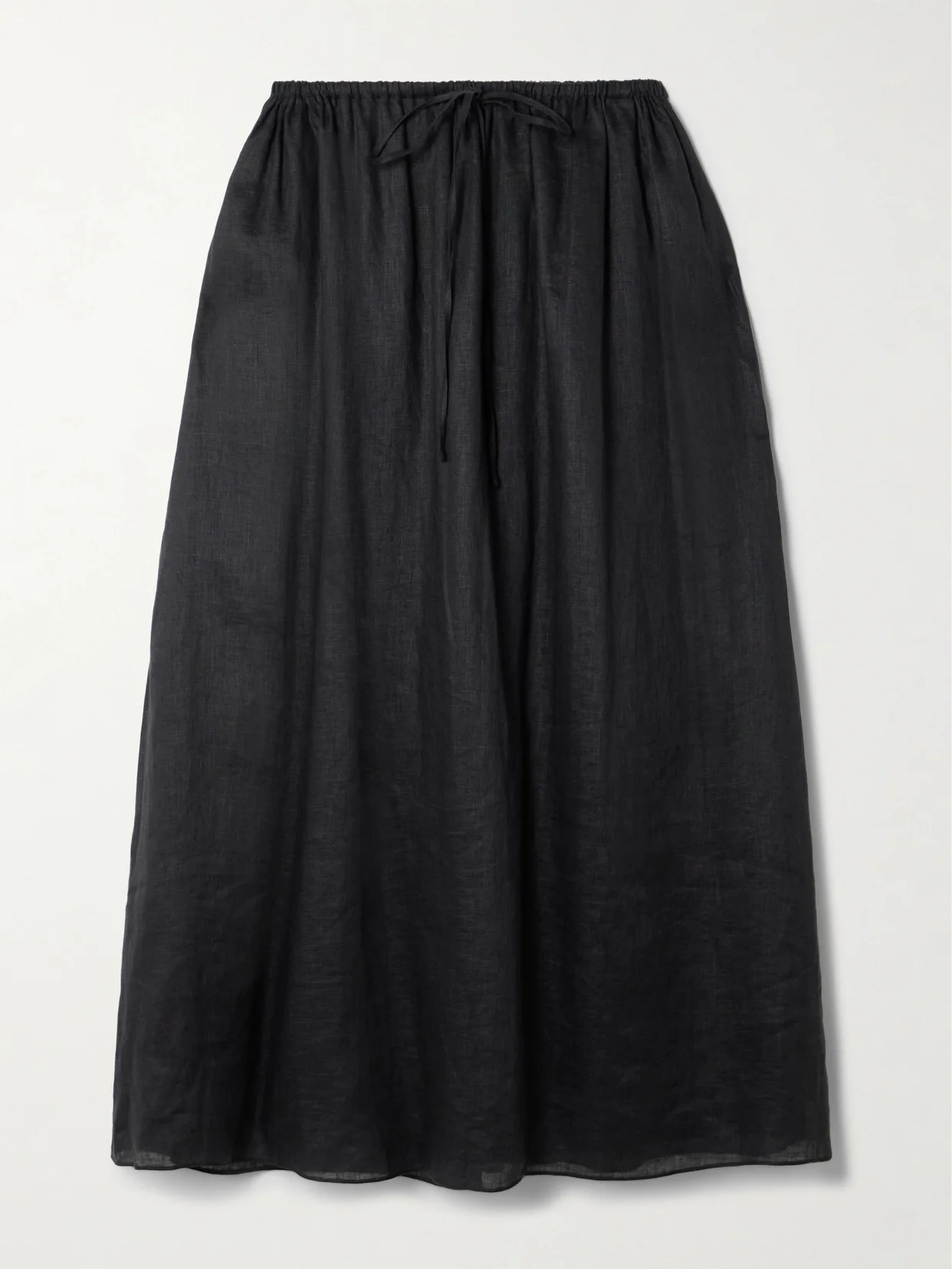 Ginny Gathered Linen Maxi Skirt - 1