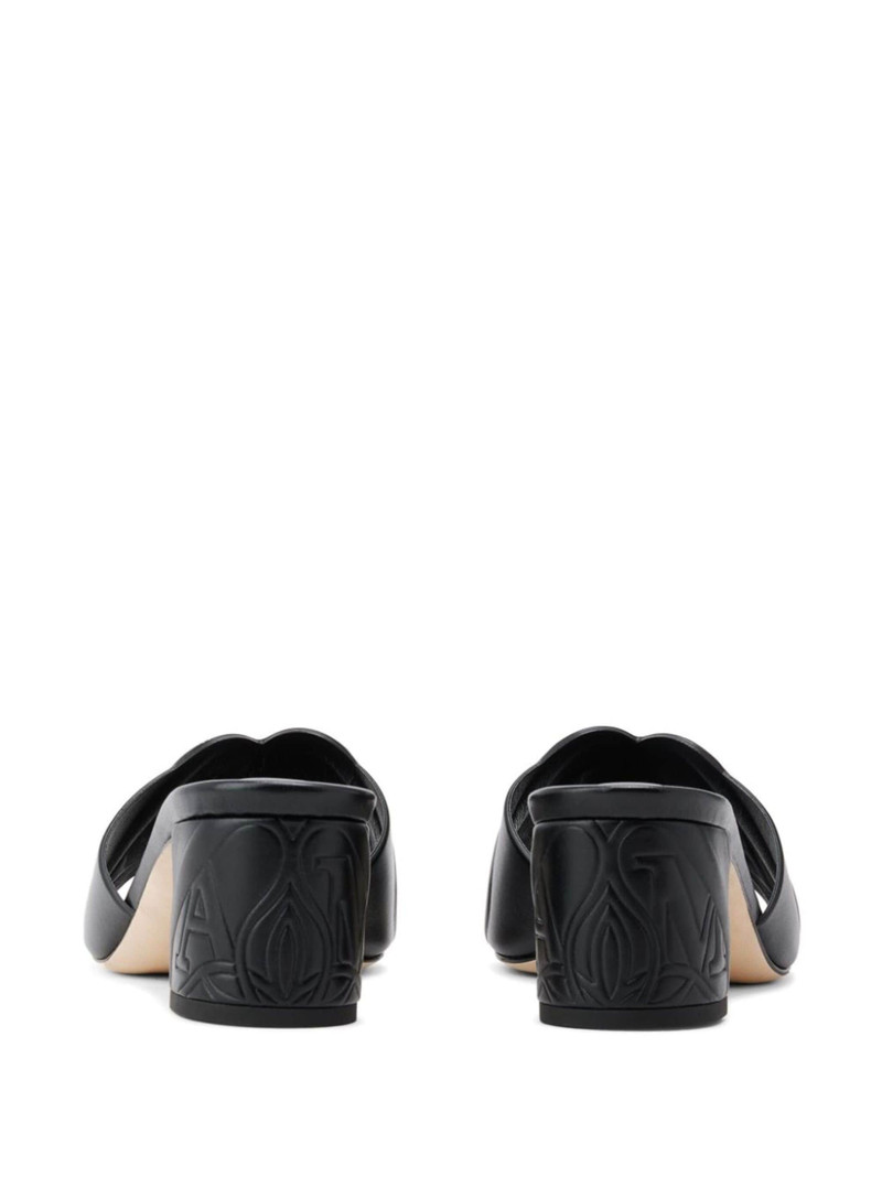 Alexander McQueen Seal 65mm leather mules outlook