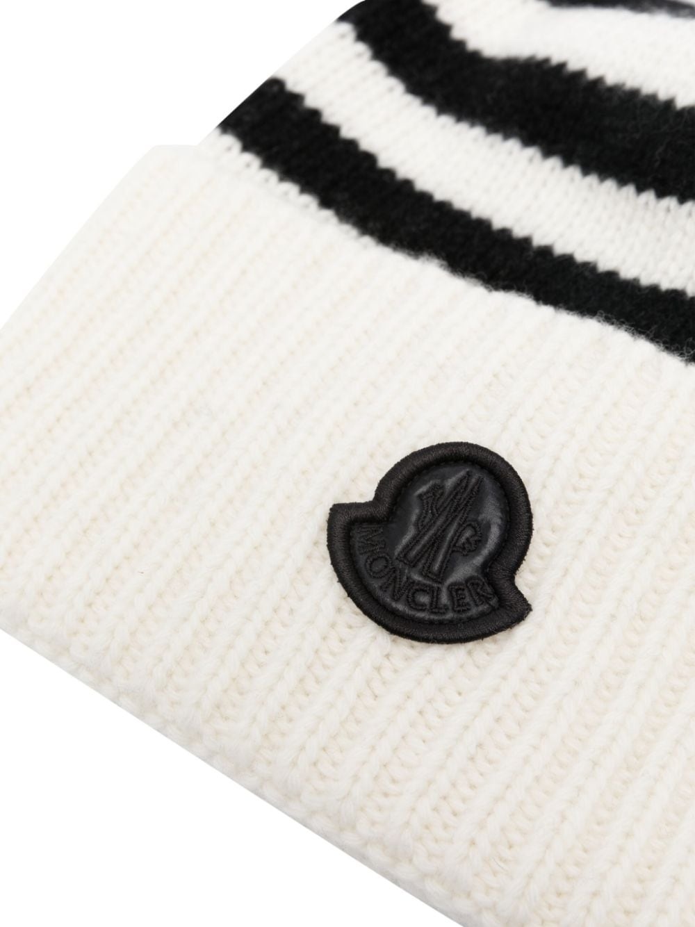 striped ribbed-knit wool beanie - 2