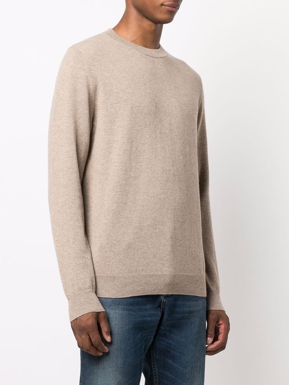 plain fine-knit jumper - 3