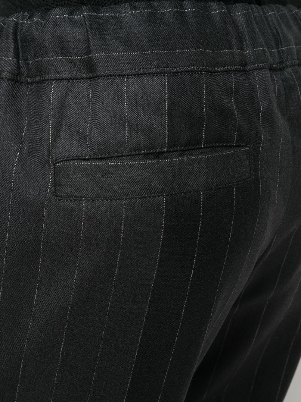 striped drawstring-waist trousers - 5