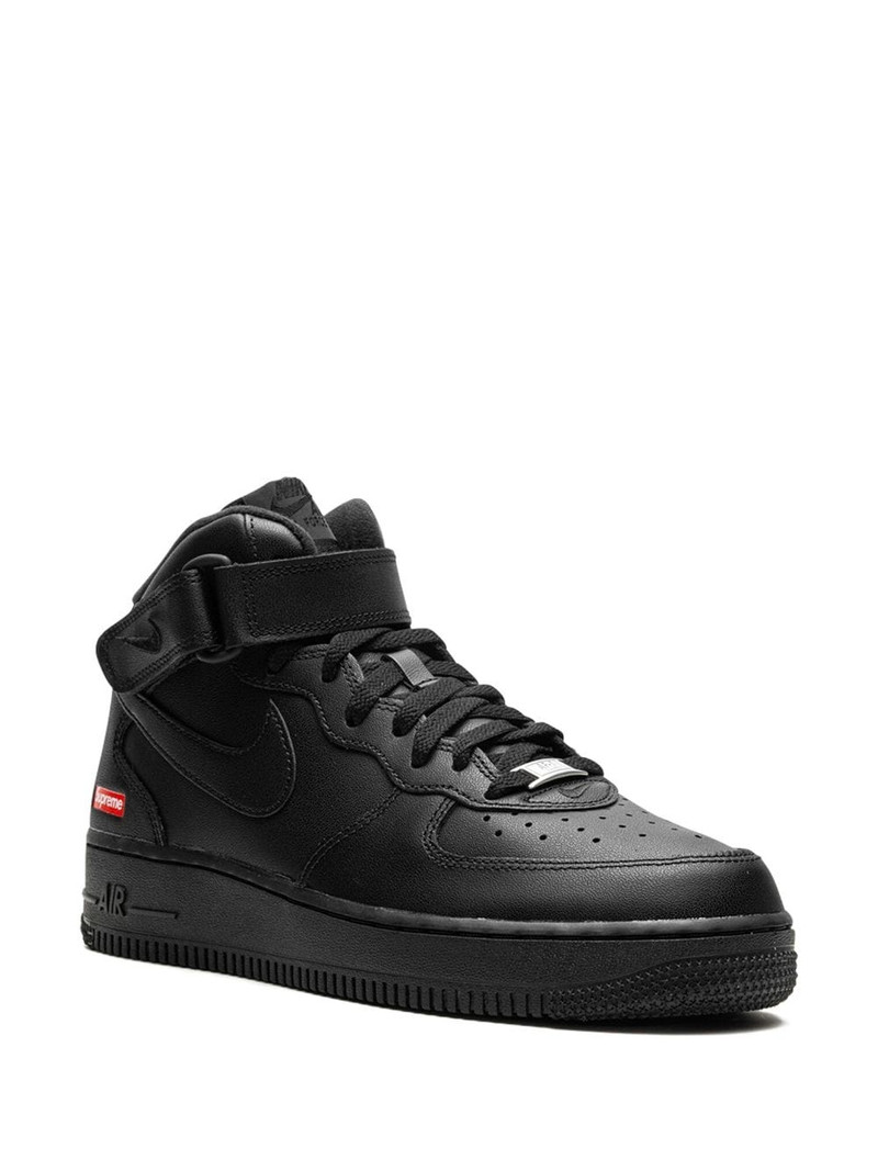 Nike x Supreme Air Force 1 Mid "Mini Box Logo - Black" sneakers outlook