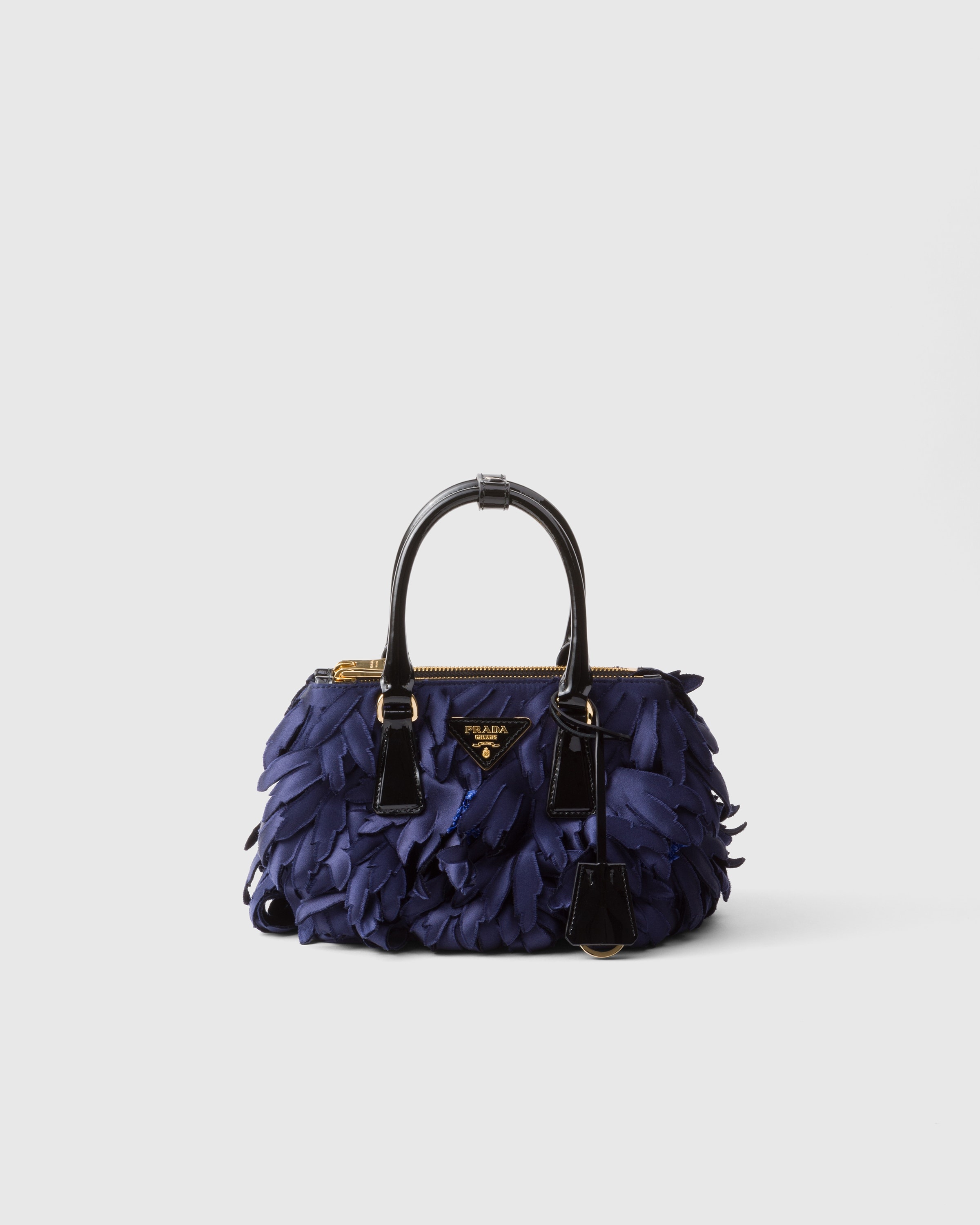 バッグ・カバンその他 Satin and patent leather Prada Galleria mini-bag Prada Galleria Patent Leather Mini Bag | Saks Fifth Avenue