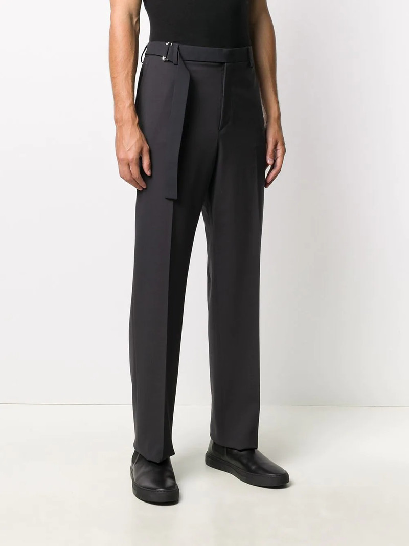 belted tailored cut trousers 3