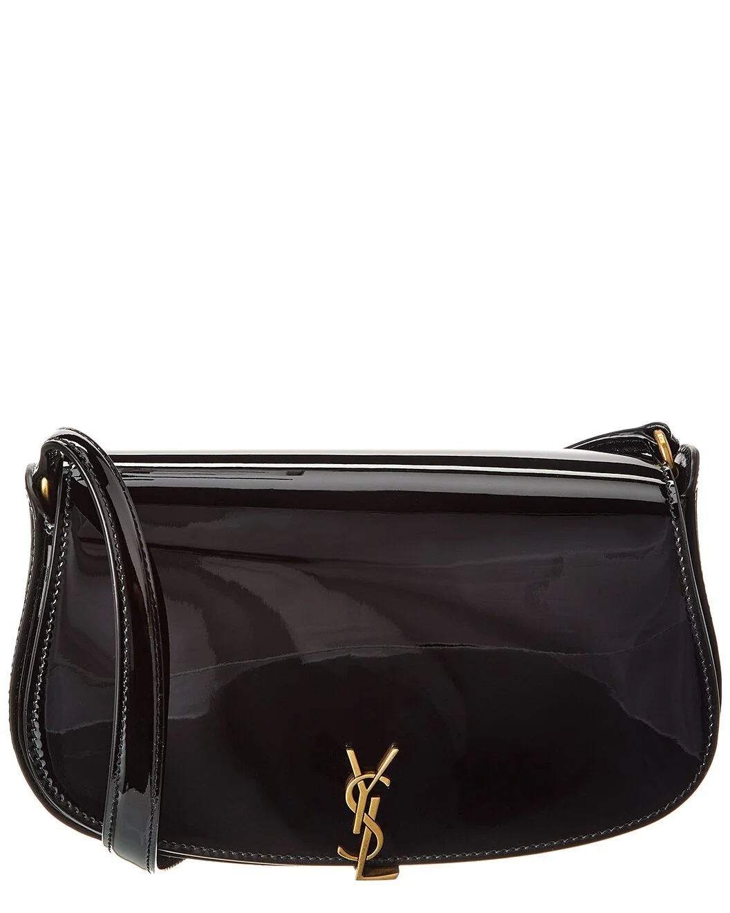 Saint Laurent Demi Lune Patent Shoulder Bag - 1