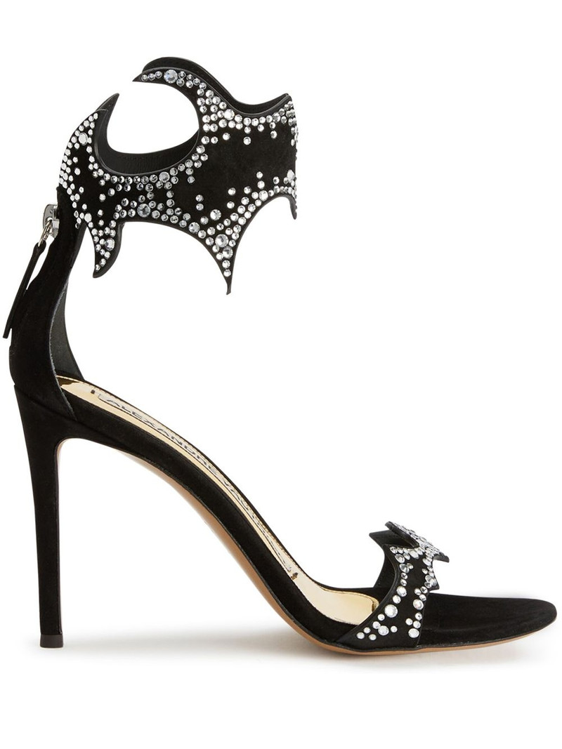 Betsy 105mm crystal-embellished sandals 1