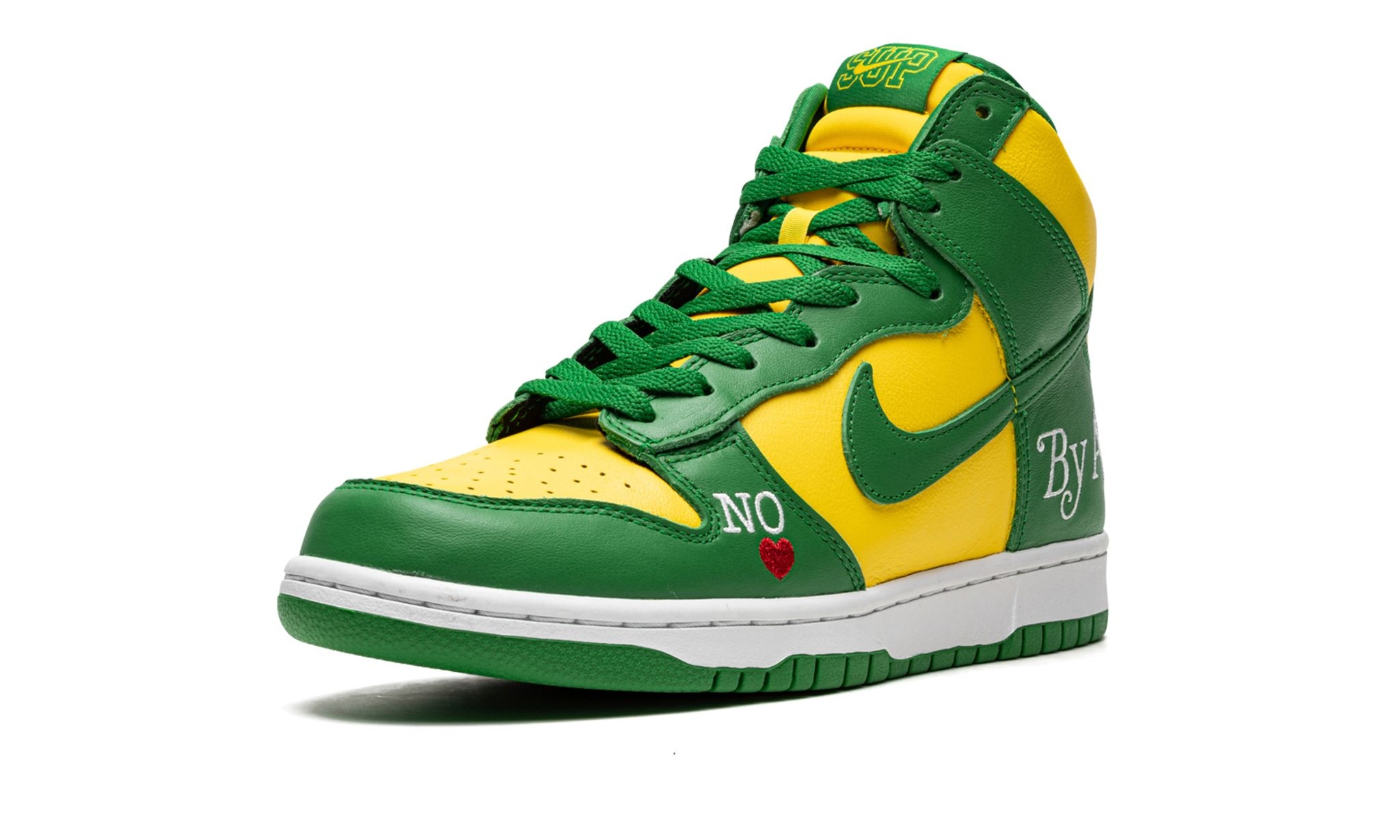 SB Dunk High "Supreme - By Any Means - Green/Yellow" - 4