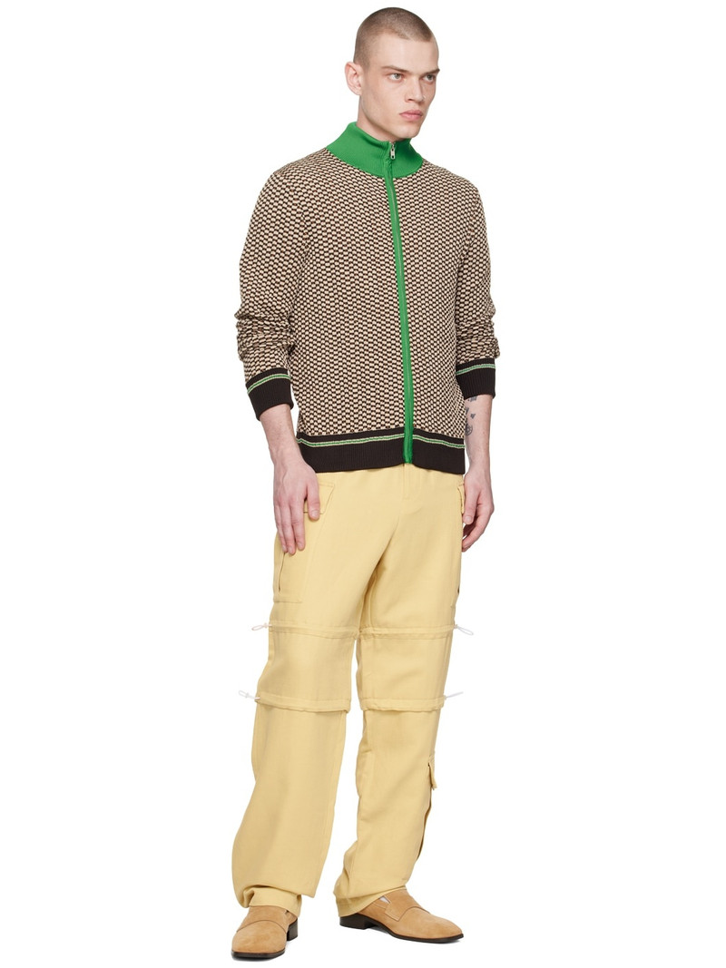 WALES BONNER Yellow Roam Cargo Pants outlook