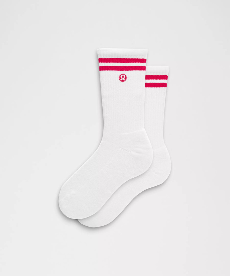 Unisex Daily Essential Crew Socks *Stripe 1