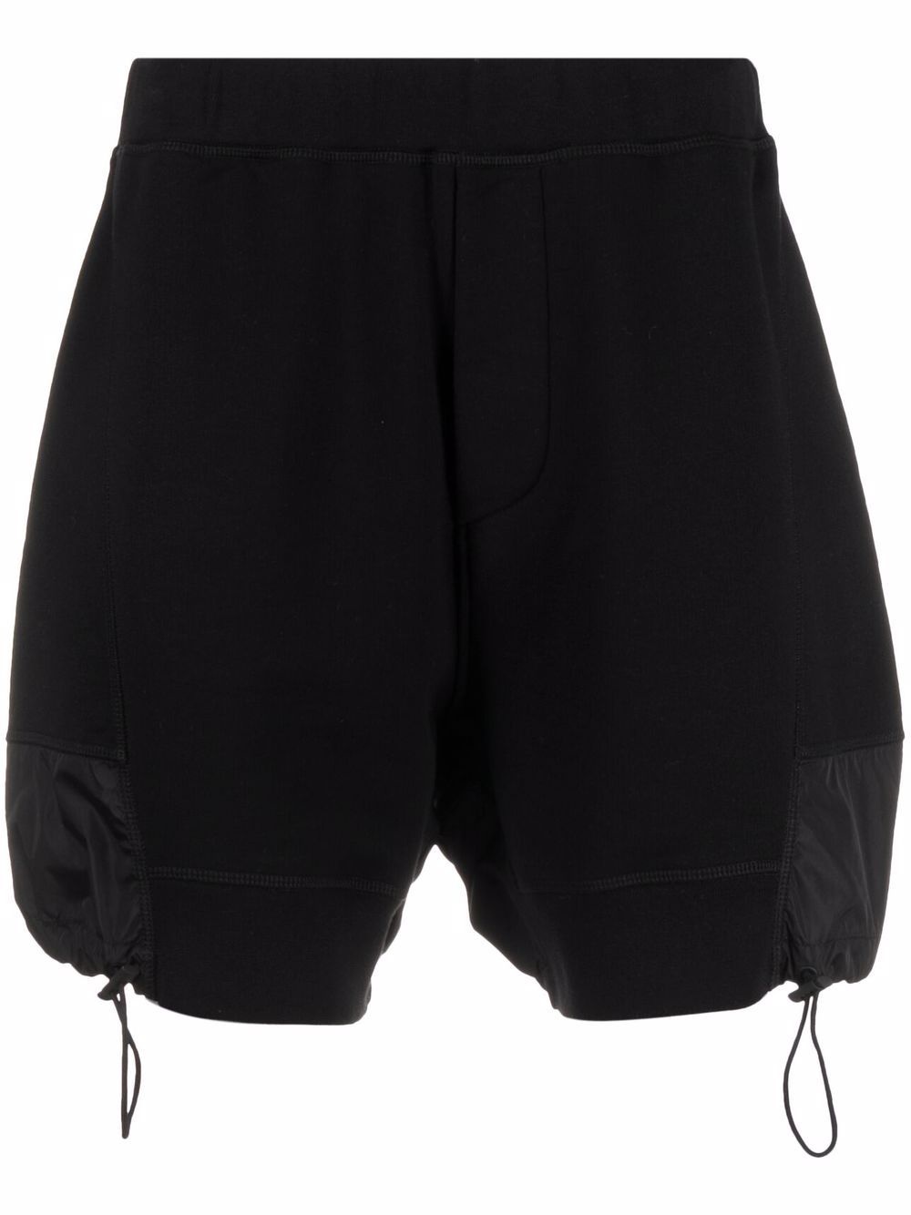 logo-print drawstring-hem shorts - 1