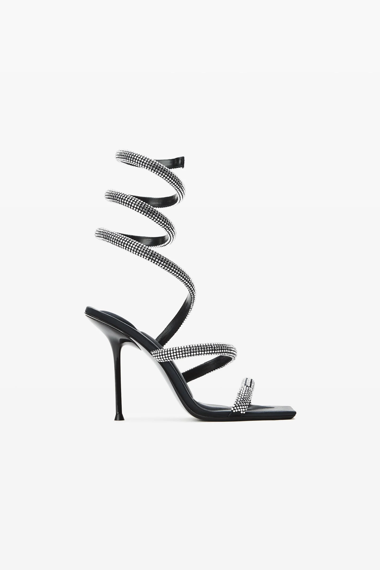 julie 105mm crystal hotfix coil sandal - 1