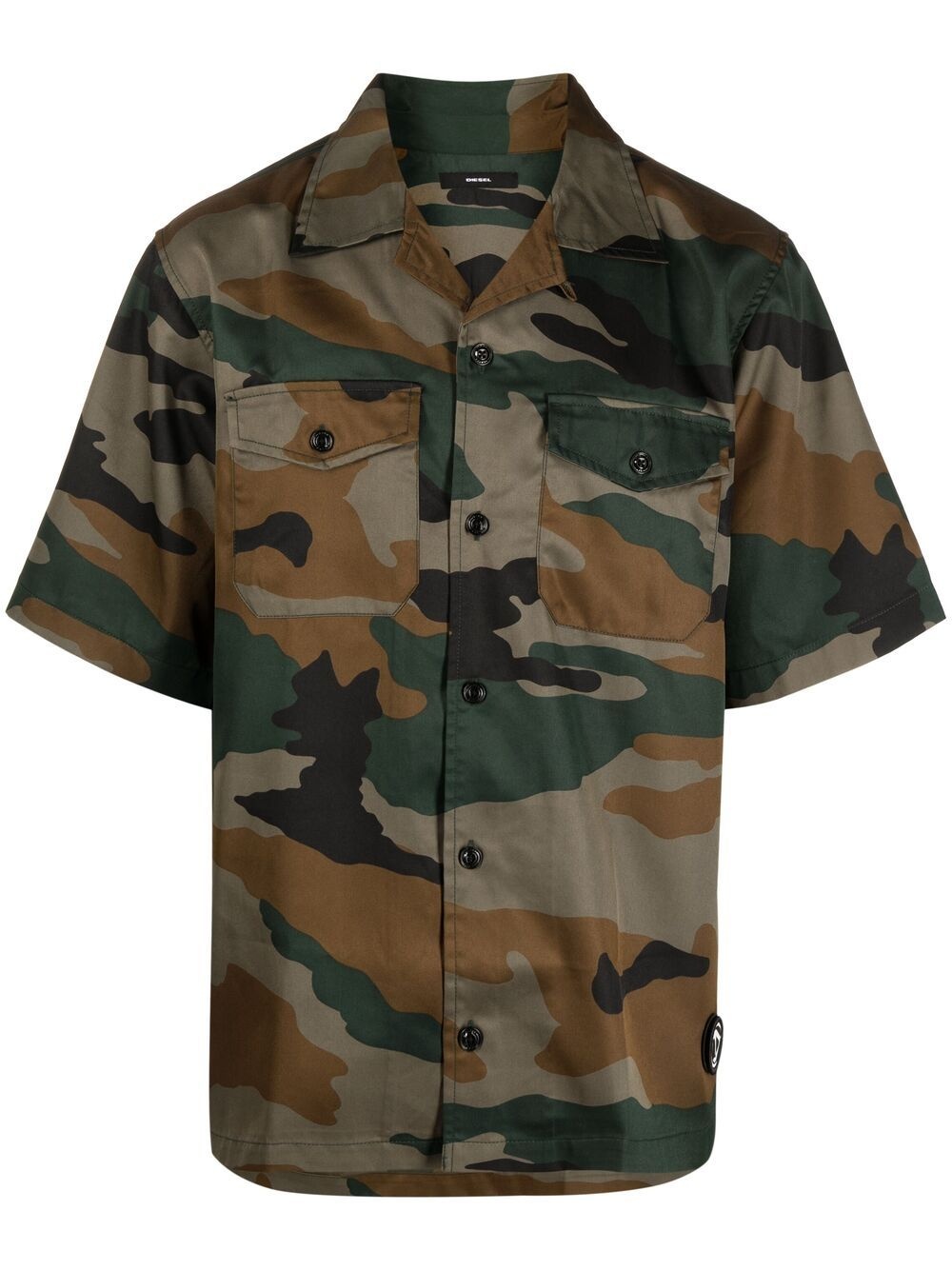 S-Wolf-Camu camouflage-print shirt - 1