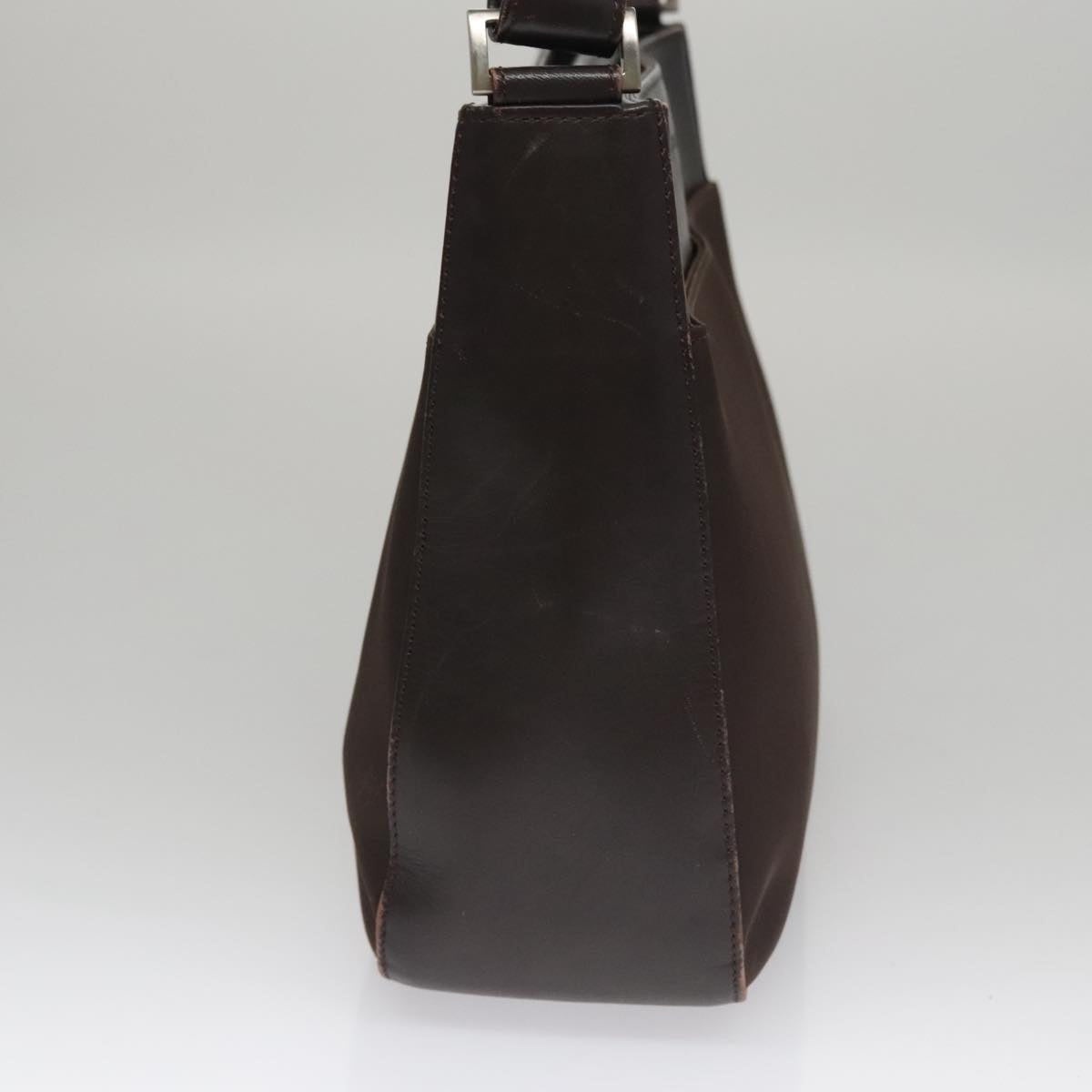 Burberry Shoulder Bag Nylon Leather Brown - 4