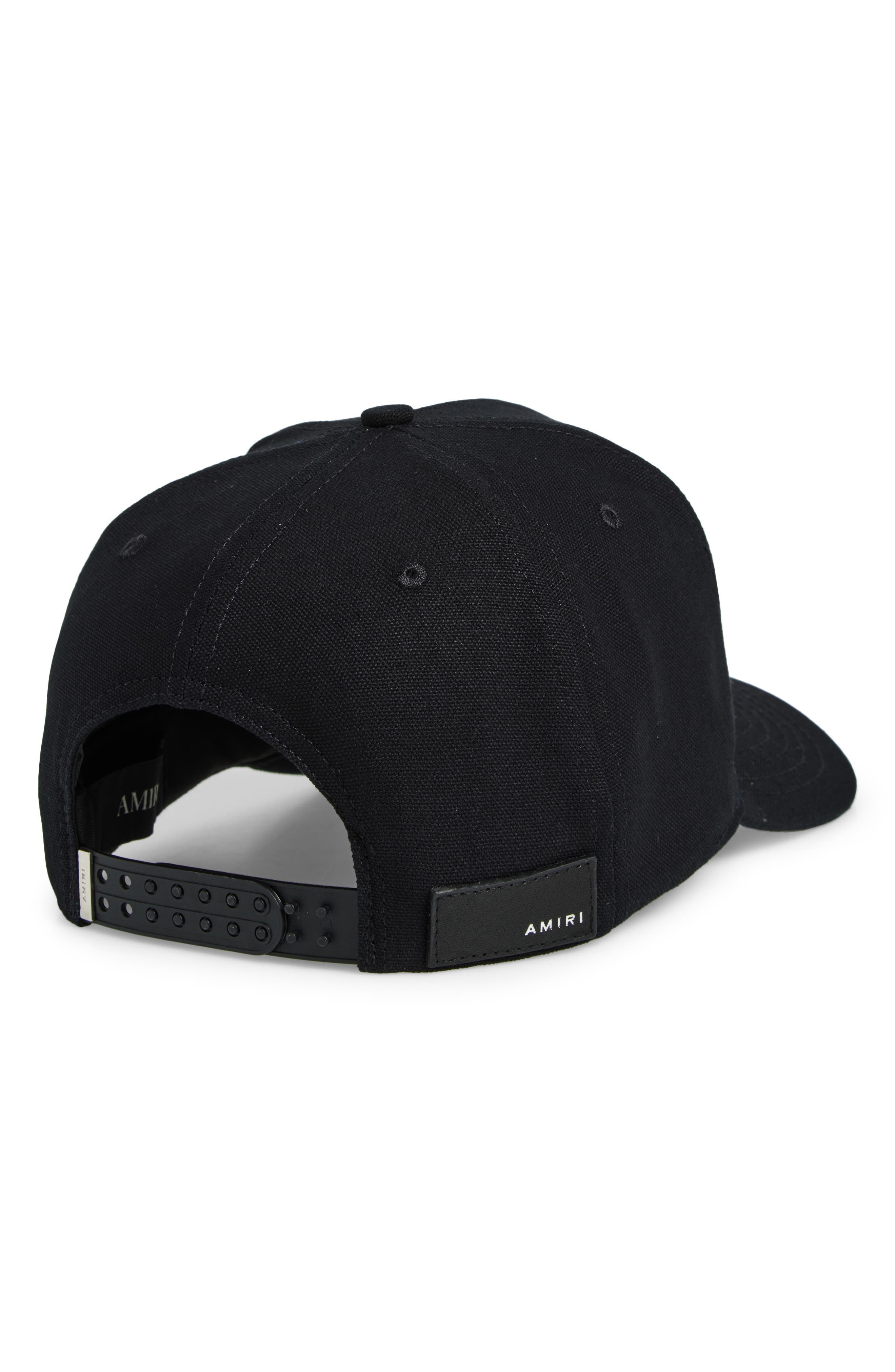 AMIRI MA Outline Logo Cotton Baseball Cap in Black/Yellow at Nordstrom - 2