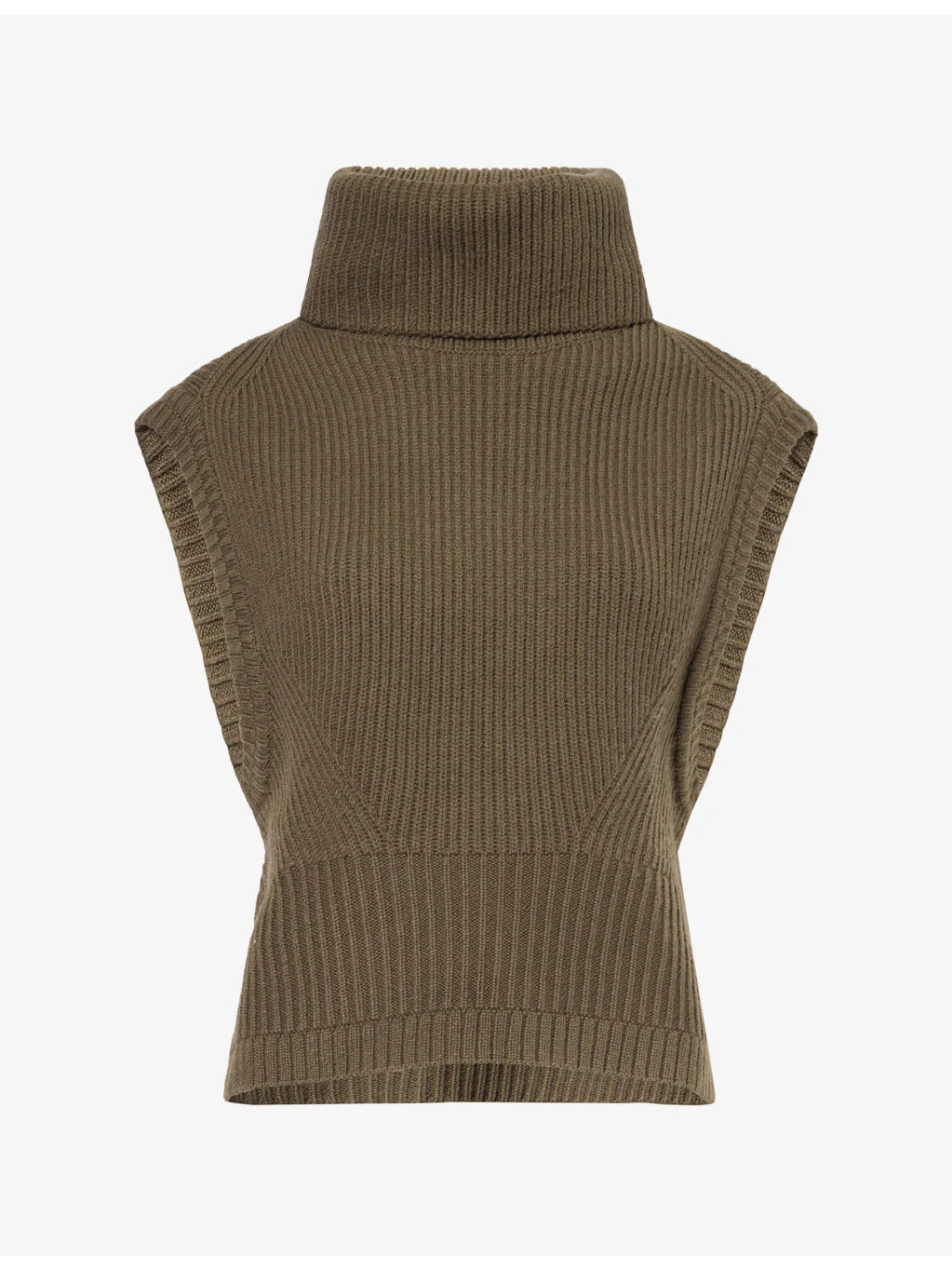 Maple Turtleneck Wool-Blend Knitted Vest - 1