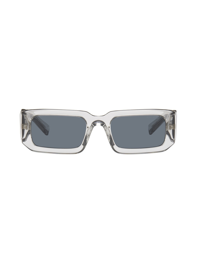 Transparent Rectangular Sunglasses - 1