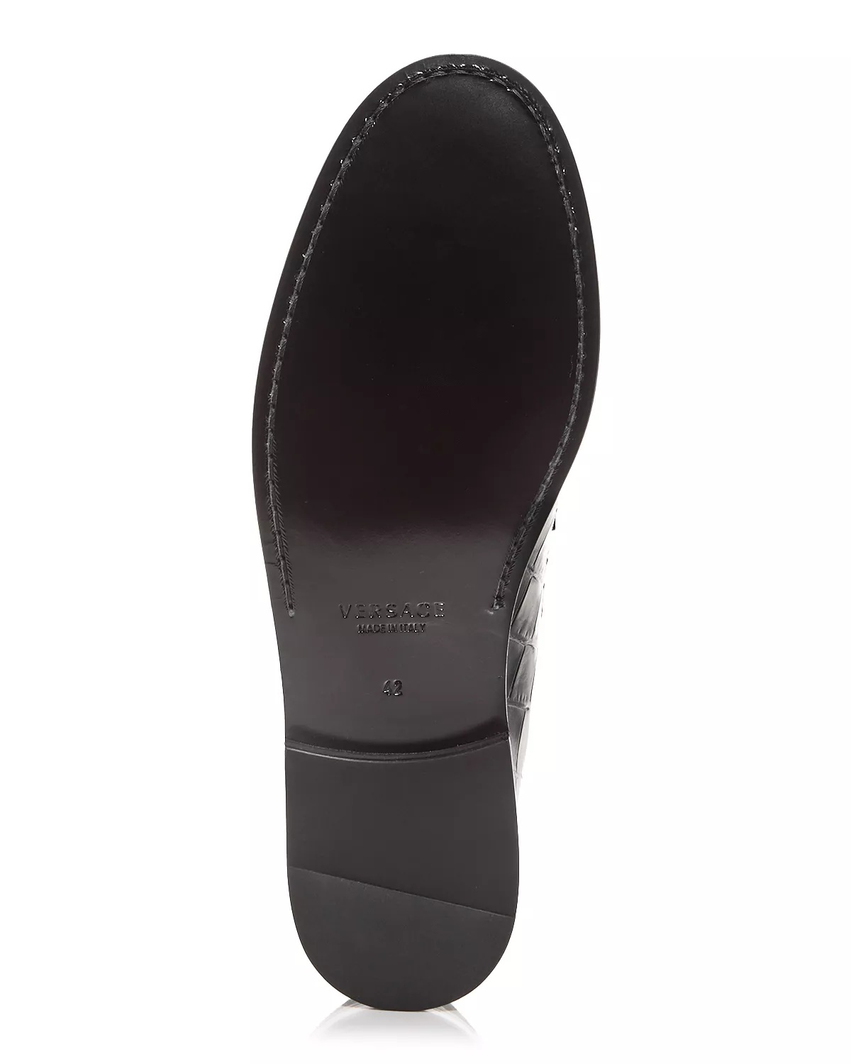Men's Medusa '95 Croc Embossed Slip On Loafers - 6
