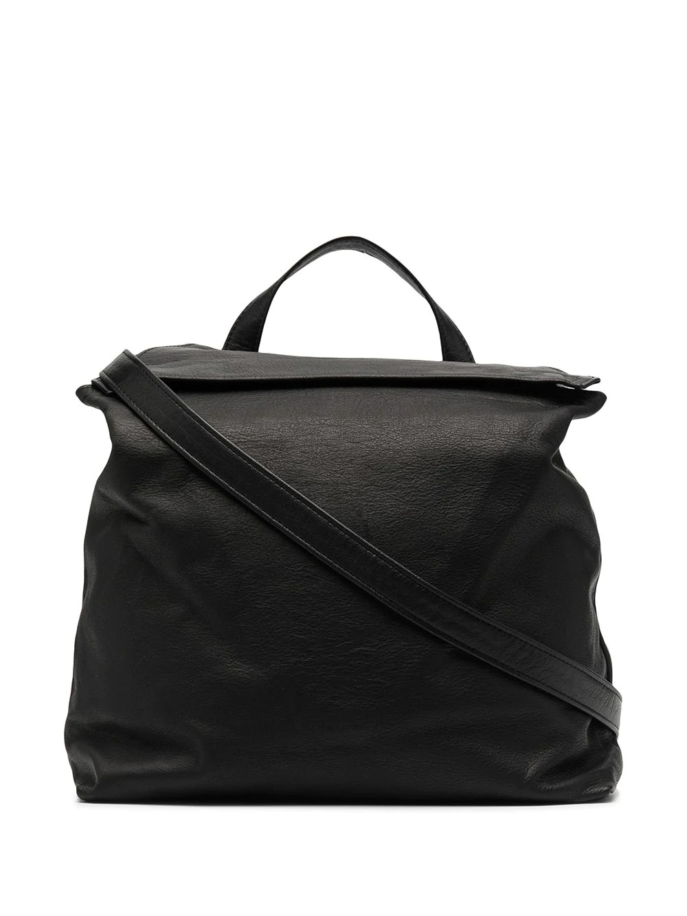 leather slouch tote bag - 1