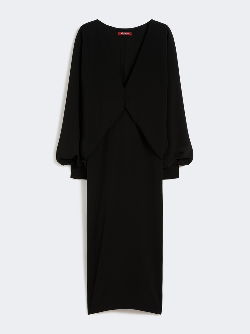ACCENTO Lightweight cady dress - BLACK 1