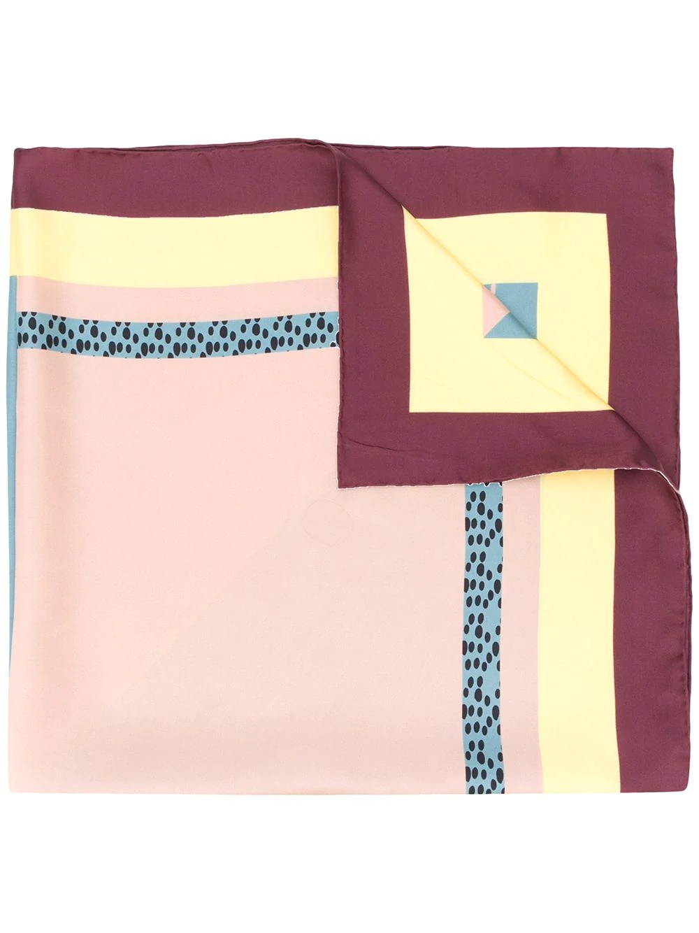 colour block scarf  - 1