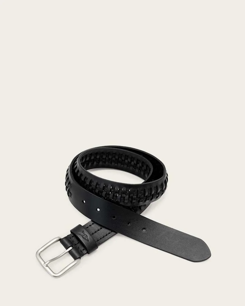 GUS WOVEN LEATHER BELT - 1