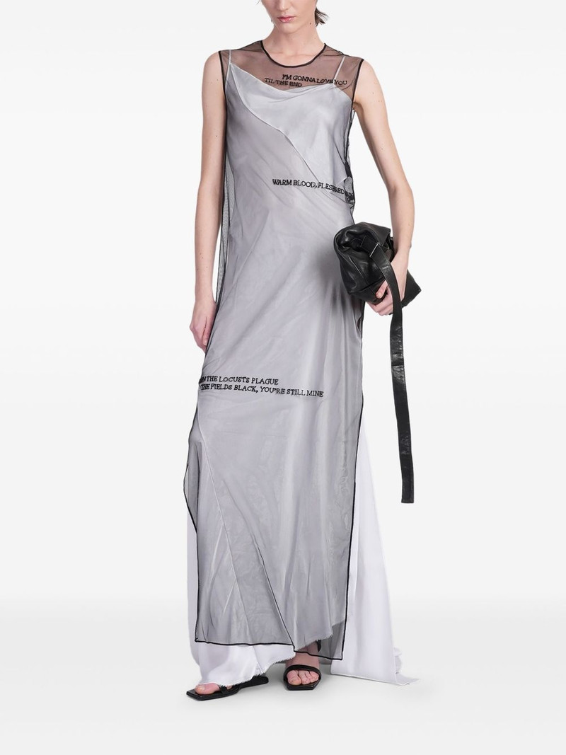Ann Demeulemeester transparent dress outlook
