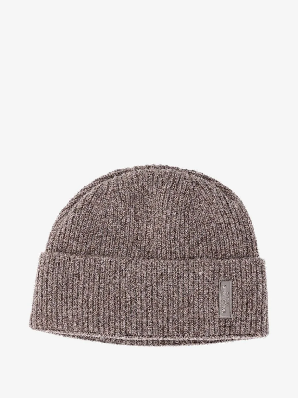 ribbed-knit cashmere beanie hat - 1