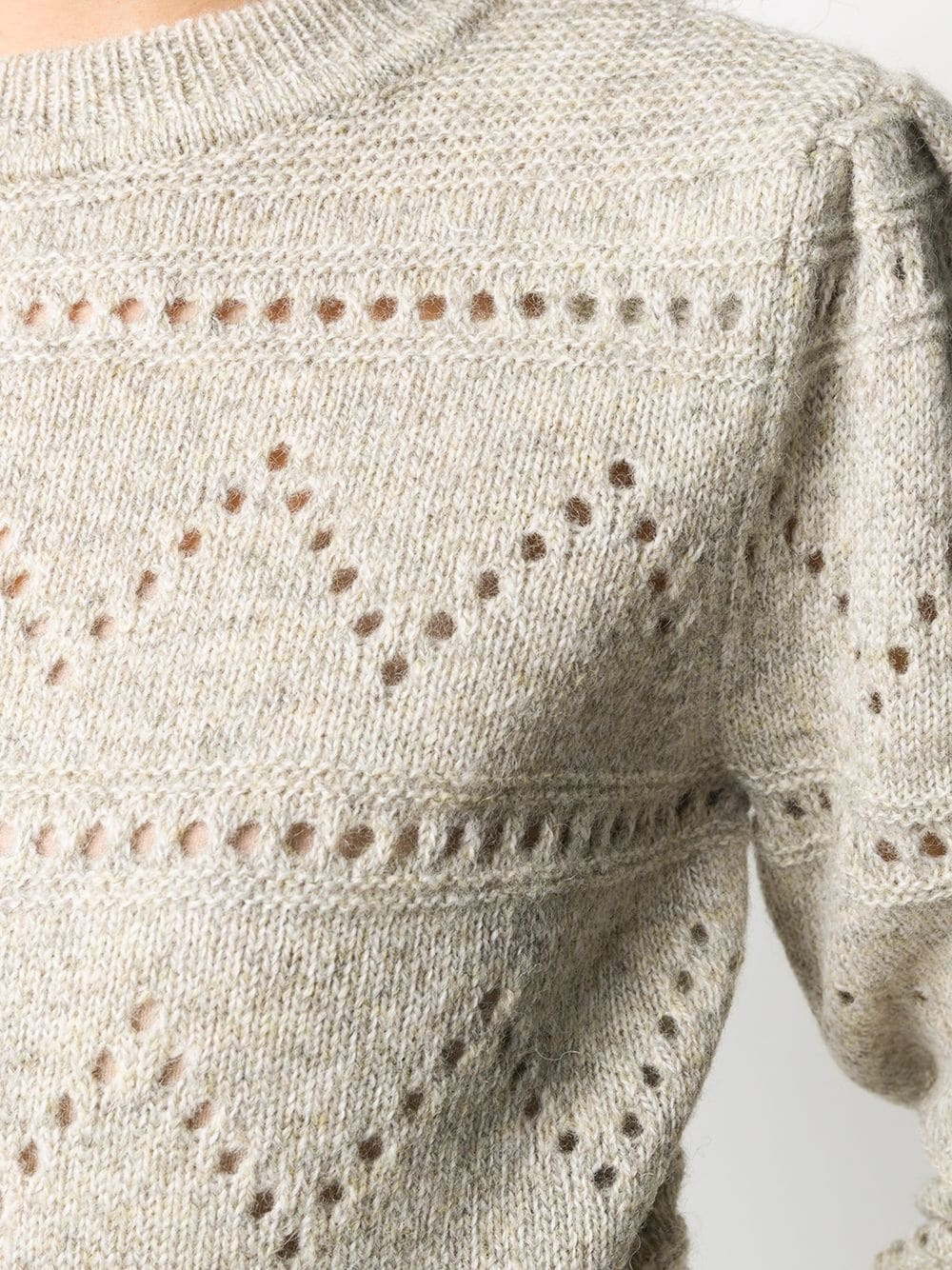 perforated knit jumper - 5