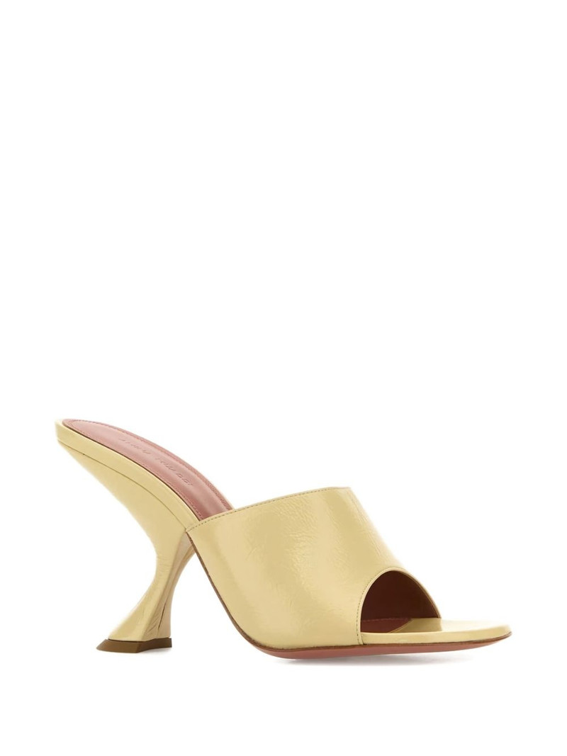 Amina Muaddi 90mm sculpted heel open-toe mules outlook