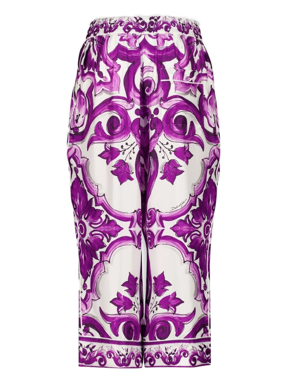 Majolica-print palazzo pants - 2