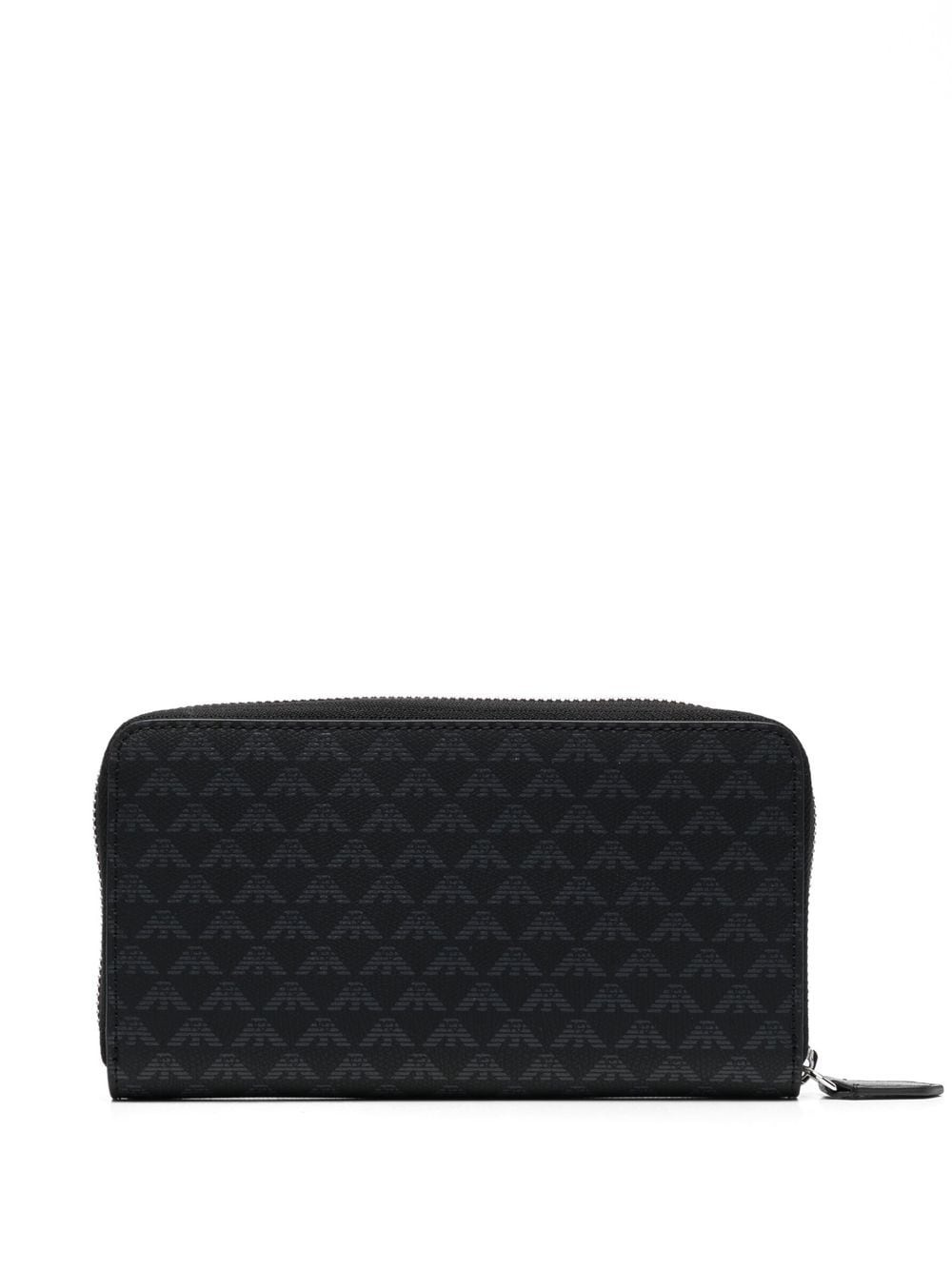 logo-print zip-fastening wallet - 2