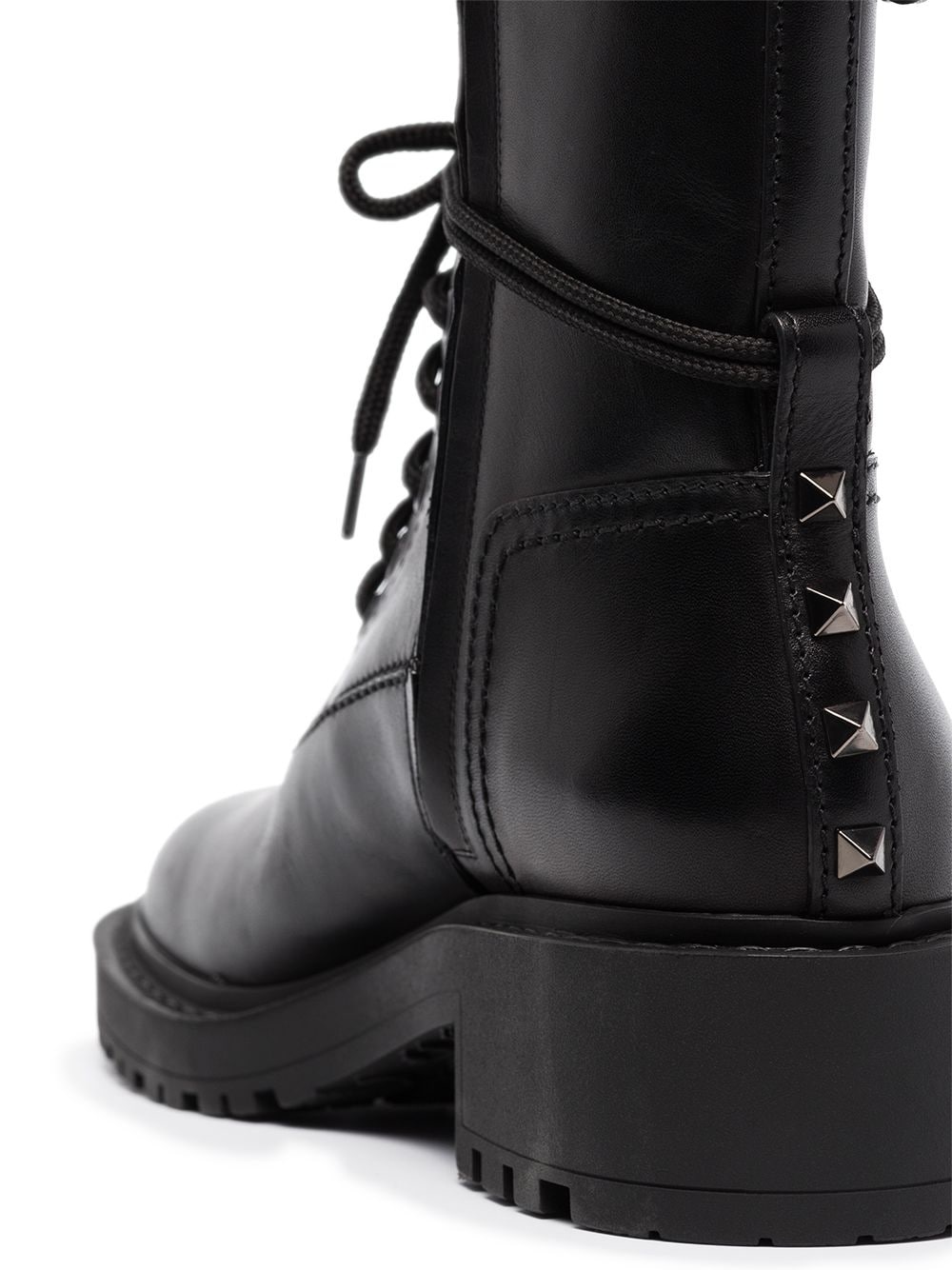 Rockstud leather ankle boots - 2